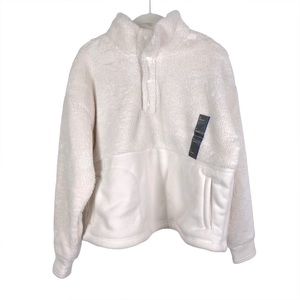 All in Motion White Fleece Sweatshirt